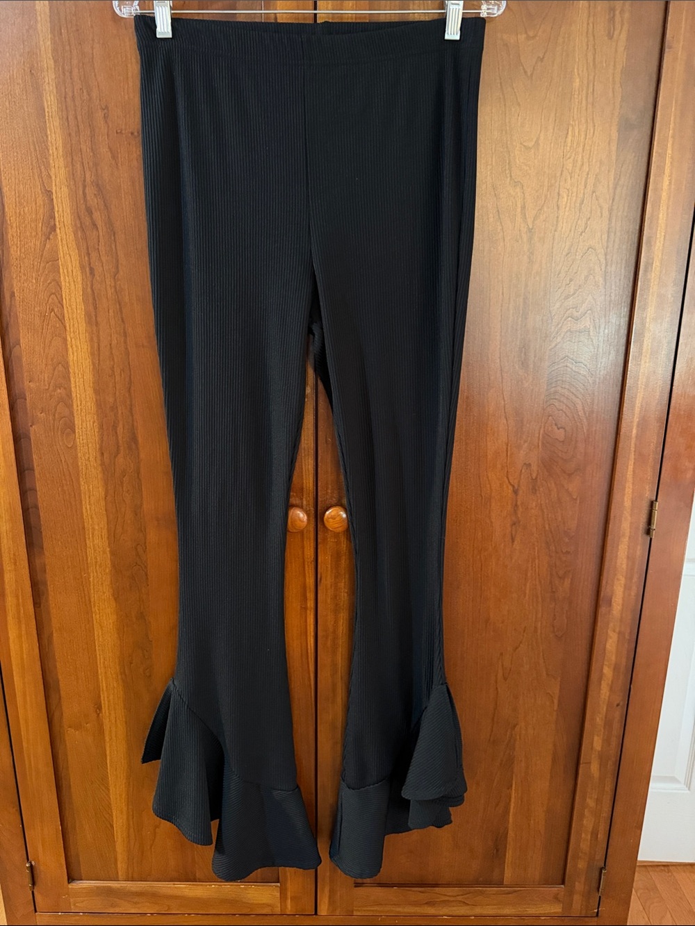 Top Shop Flare Ribbed Leggings